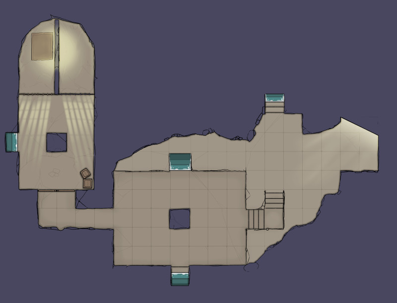 Simple cave dungeon map [40x40]