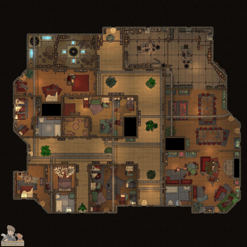 Steampunk Orphanage [54x54]