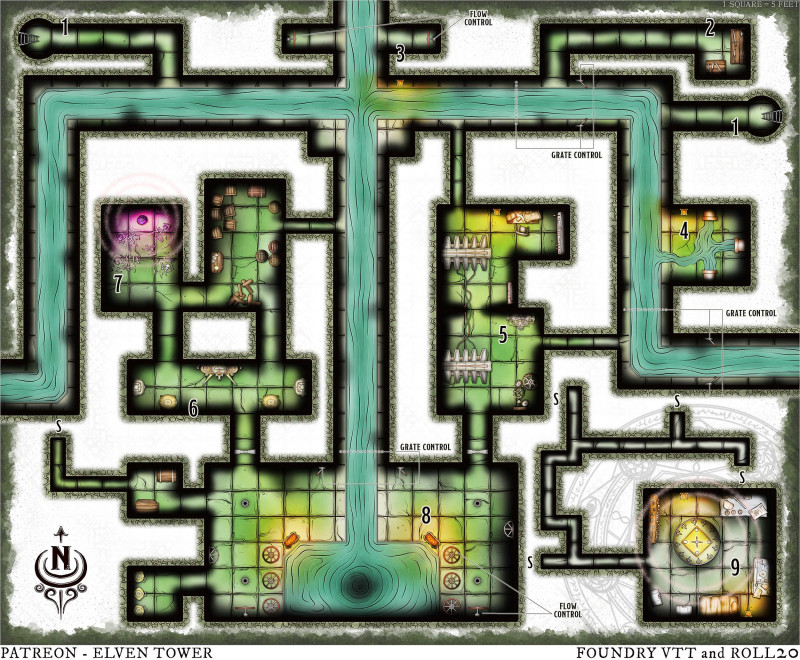 Map 747 - The Sewage Sorceress - Dungeon