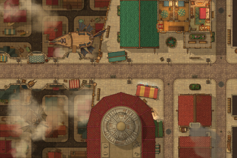 [45 x 30] Sharn, Crimson Crossing