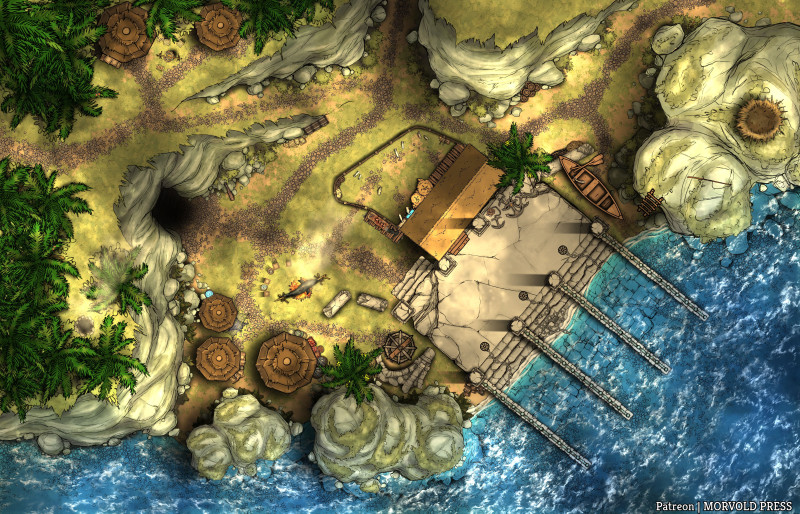 Isle Port of the Cyclops [140 x 90]