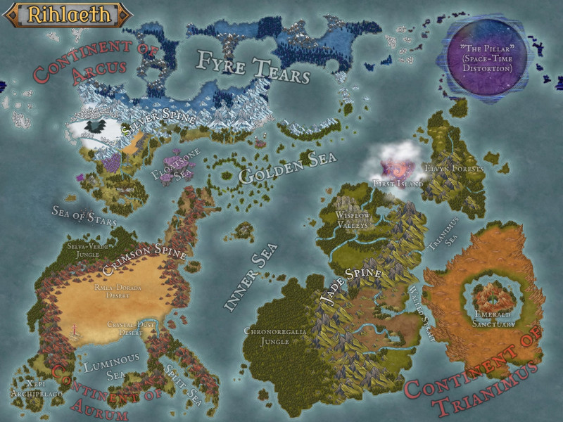 My Setting at three different scales (planet-wide/region-wide/single nation)