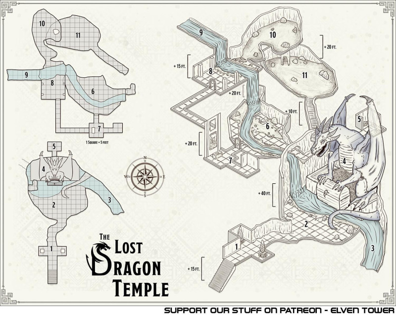 The Lost Dragon Temple --- "AAAH! Nevermind, sorry... It's made of rock. Right? ... RIGHT?" - Layla, Druid Lv. 6
