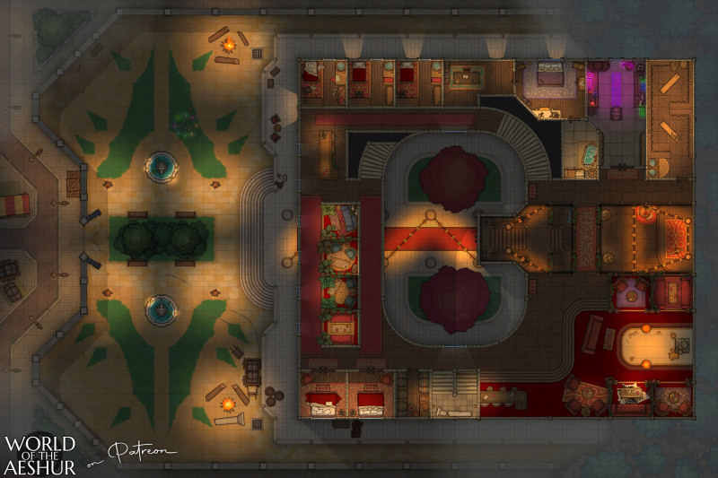 An inn for the rich and poor - [90x60]