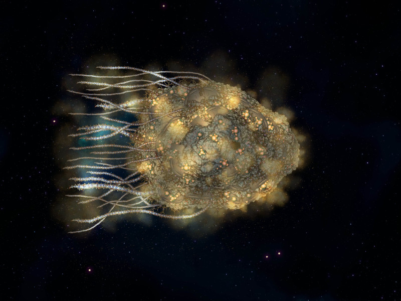 Infected Asteroid/Ship (3 versions)
