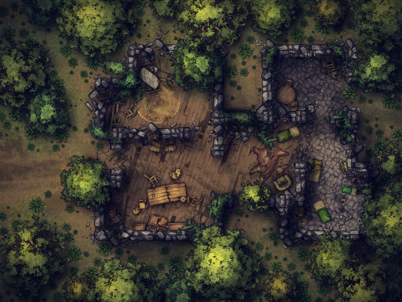 Forest Ruins [24x18]