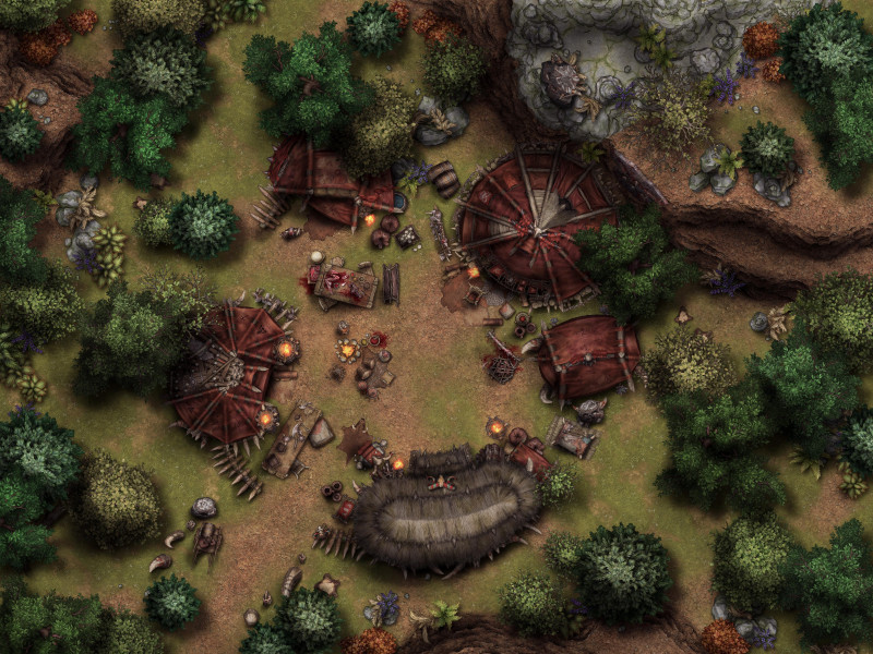 Goblin Camp [40x30] - 5 unique variations