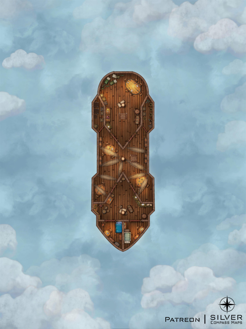 The Cloudsplitter - An airship that can split into four parts!