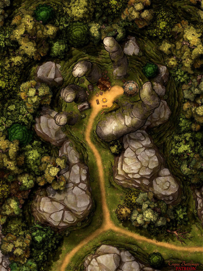 Titan's Hand 30x40 battle map