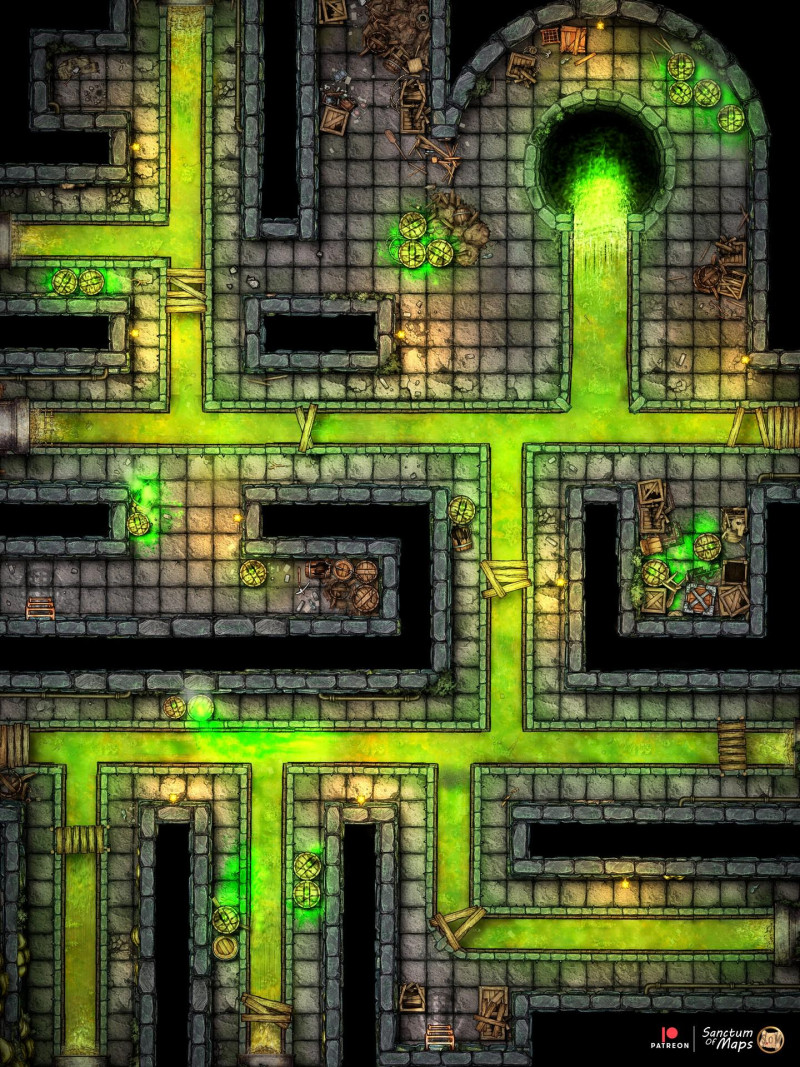 City Sewers - Radioactive - 30x40