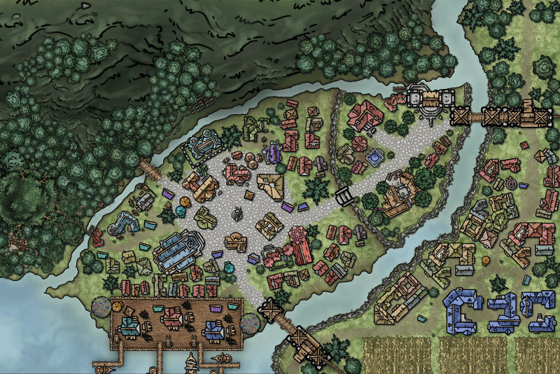 first city (well village) map!