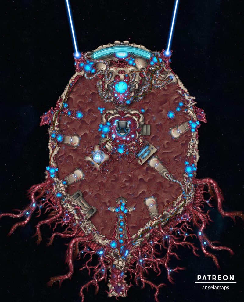 Bioship [battlemap] from Angela Maps - 2 versions! [animated] [art]