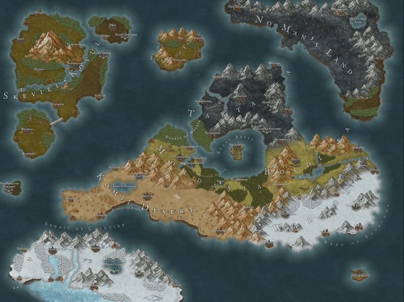 Rate my DND World Map (using the free assets)