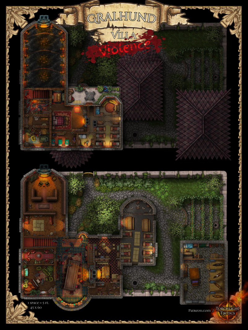 Gralhund Manor Map