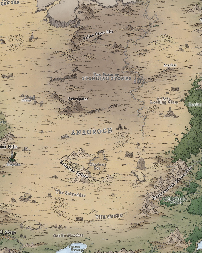 The desert of Anauroch