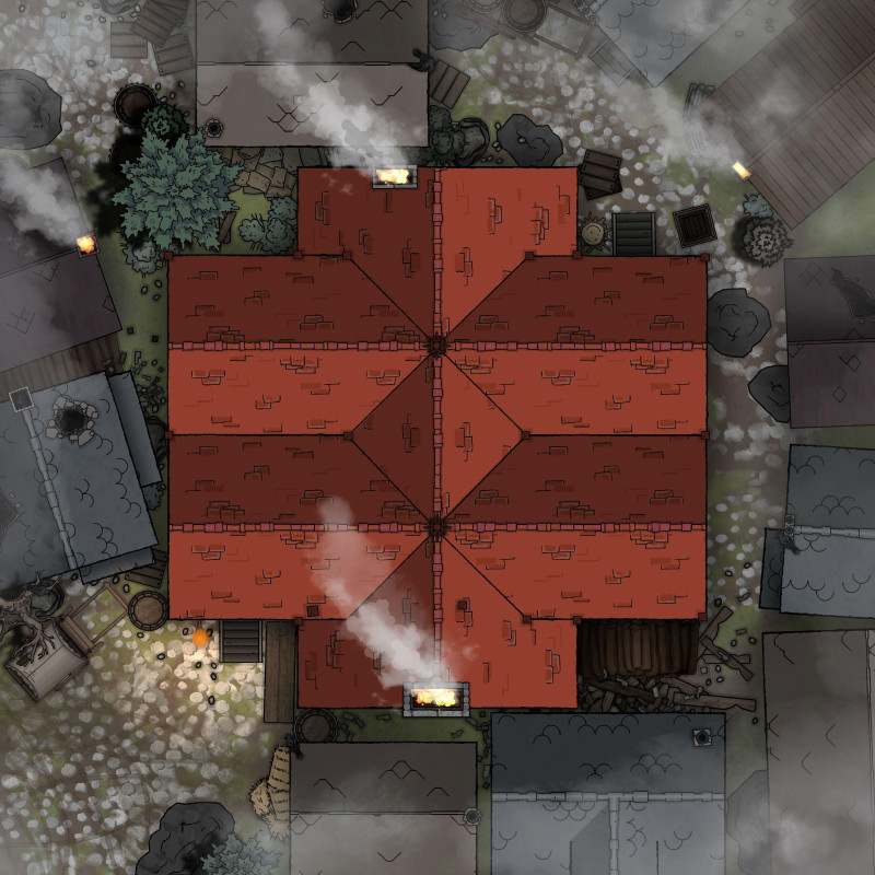 Blood of the Vine Tavern [Curse of Strahd] — Free Battlemap [20x20]