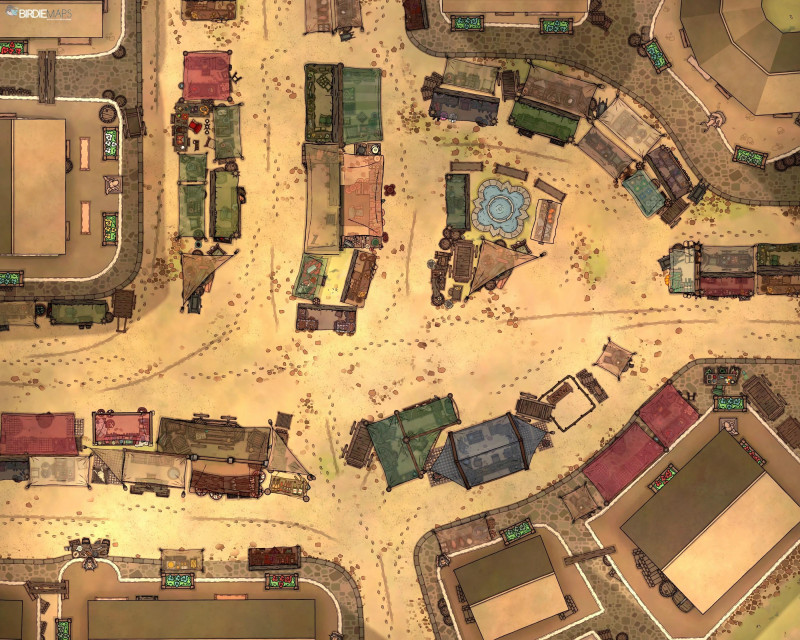 Desert Market [40x32]