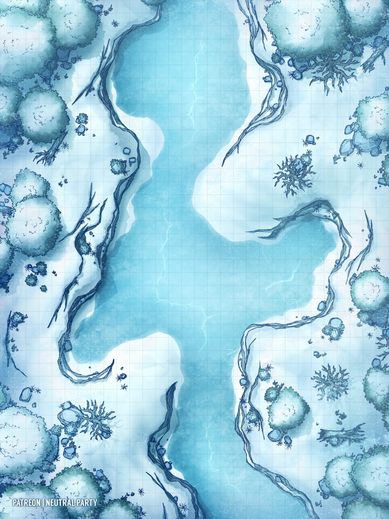 Frozen Gully [30x40]
