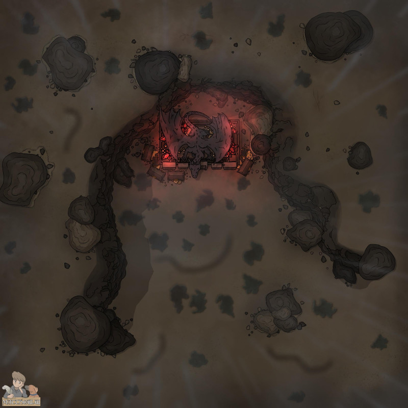 The Sun-Scorched Dragon Shrine [16x16]
