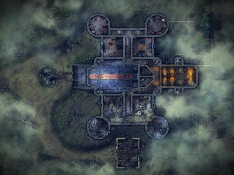 Curse of Strahd - Argynvostholt Castle [64x48]