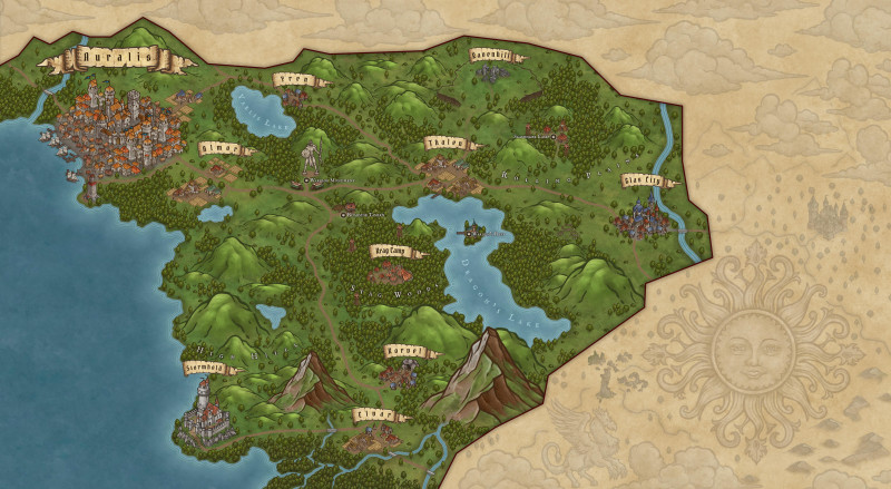 First region of my evolving fantasy world (feedback welcome)