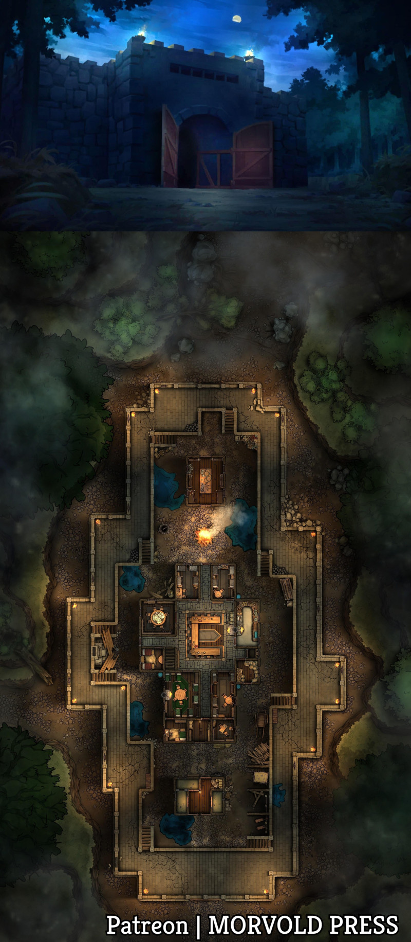 Hold Back the Dead! - Ironspine Keep [70 x 120]