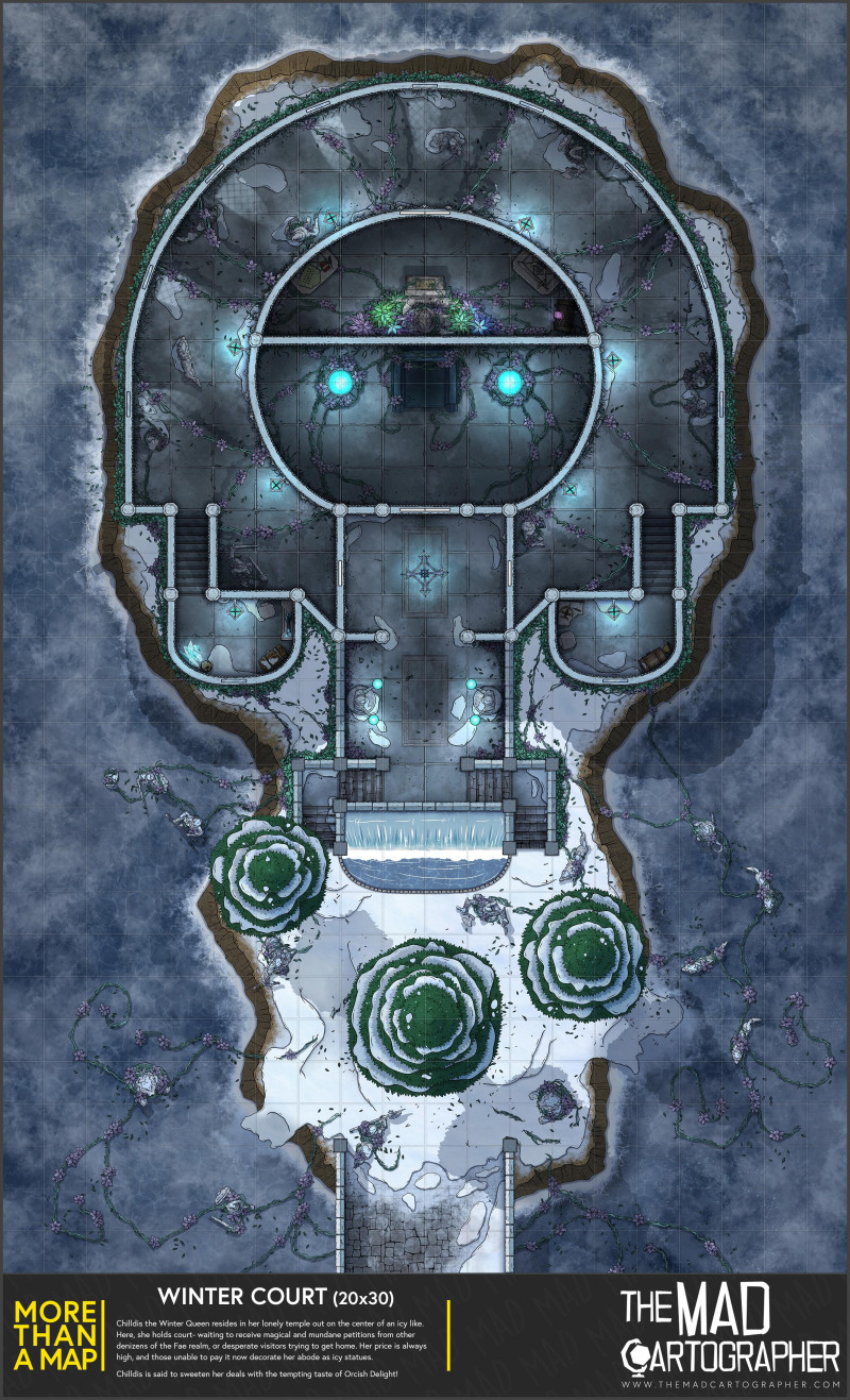 [20x30] More Than a Map: Winter Court