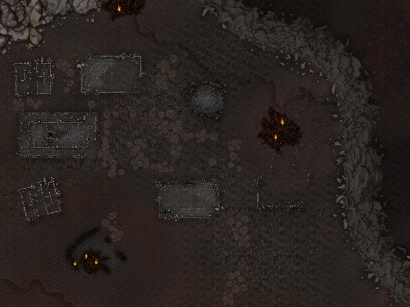 Ruins of a burning city [help]