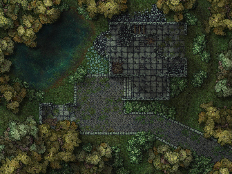 [OC] Overgrown Ruins [40x30]
