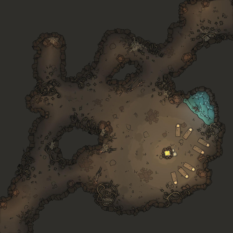 Camp in Caves [32x32]