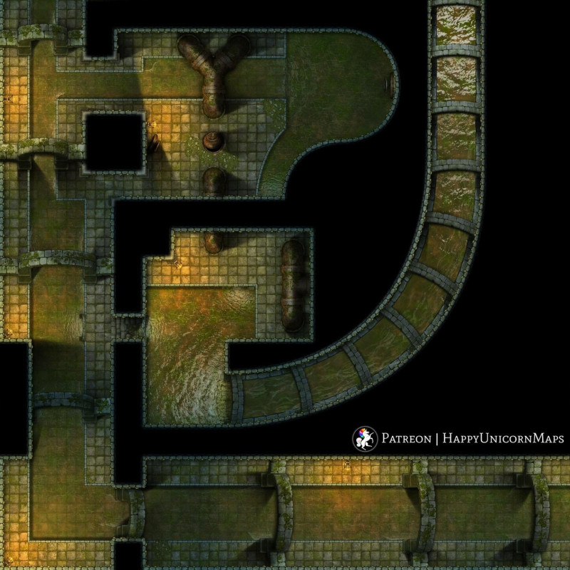 Sewers Battlemap 20x20