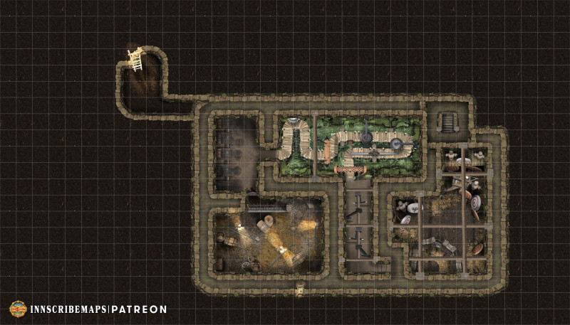 [Art] Cracked Cup Tavern – the grimy slums inn where your party finds trouble they can't refuse. Welcome to the 'Quiet' tavern that definitely isn't a mercenary hideout & it most certainly does not have a SECRET MERCS TRIAL PIT in the basement