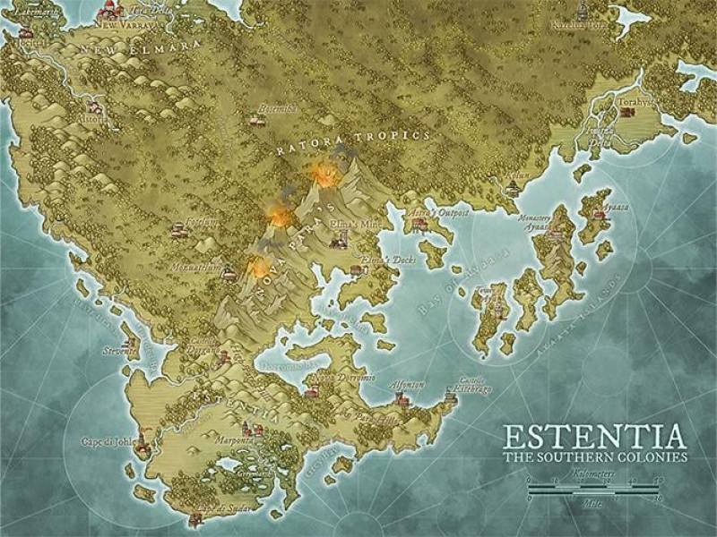 Estentia - The Southern Colonies of the Elmaran Crown