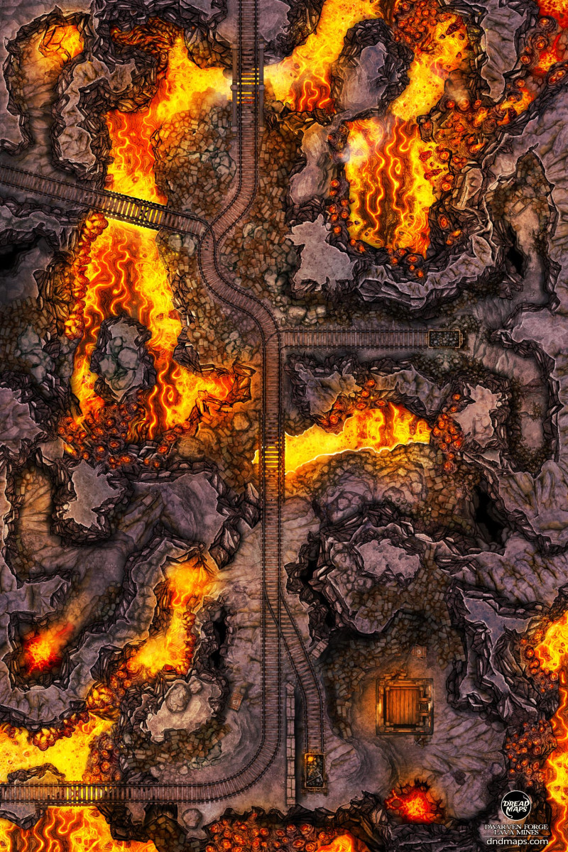 Dwarven Forge Lava Mines [24x36]