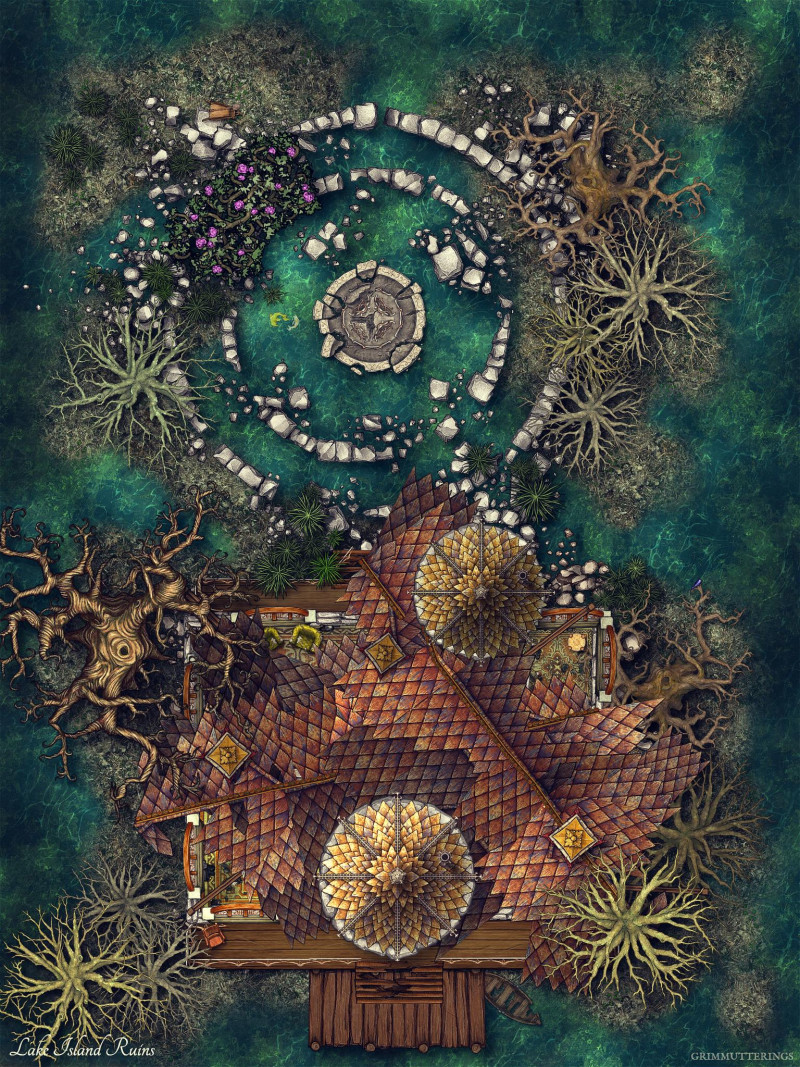 Lake Island Ruins