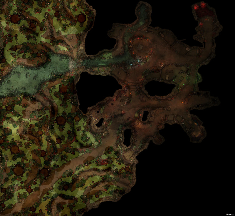 Jungle Cave Tribal Village [98x90]