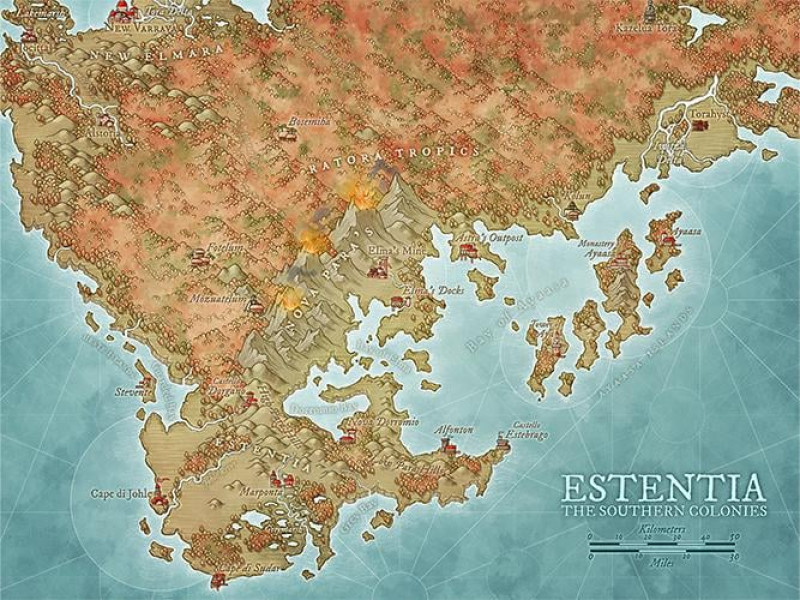 Estentia - The Southern Colonies of the Elmaran Crown