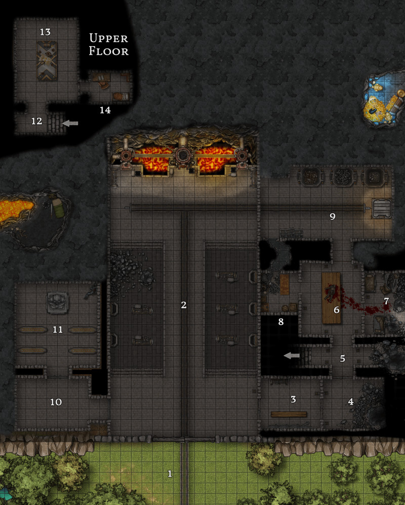 Firebreaker Forge - a dungeon that I made for my D&D campaign