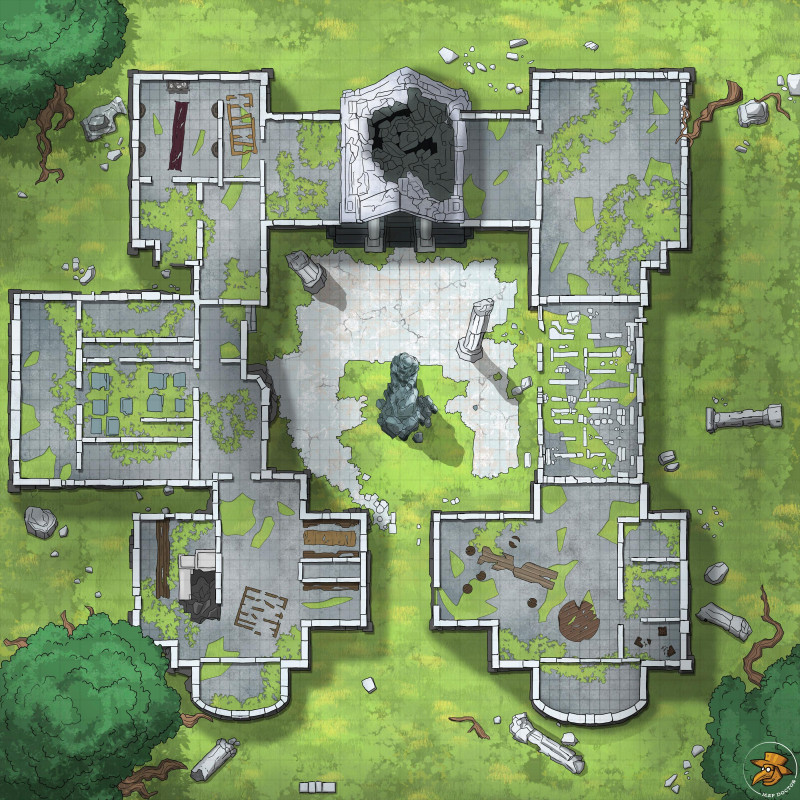 I like ruins. Ruined Monastery [40x40]