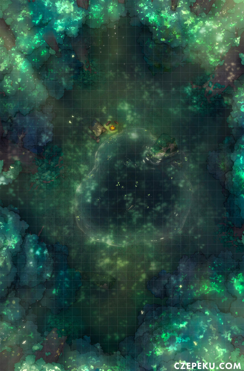 Overgrown Magic Forest | A Czepeku Battlemap! [27x41]