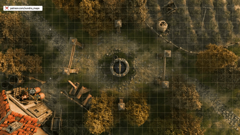 Old Well Courtyard [32x18]