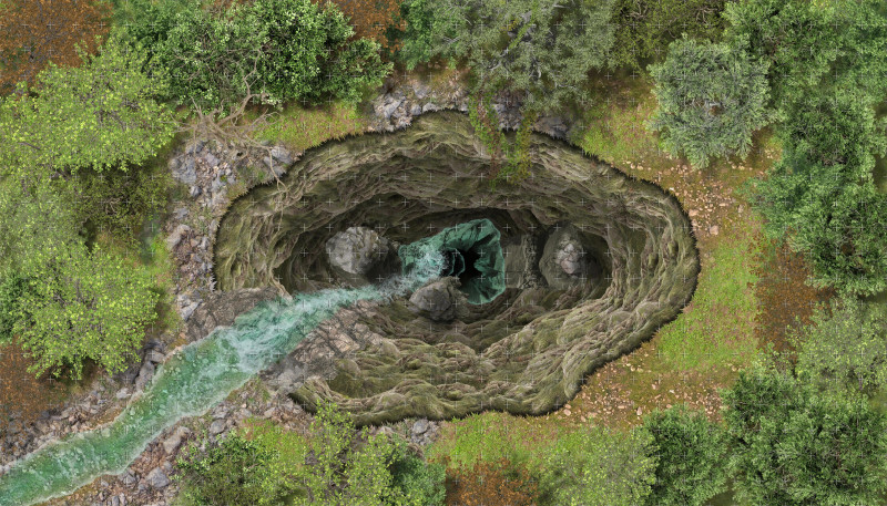 A 5-stage flooding chasm map. Perfect for a "ticking clock" type of encounter where the environment becomes an additional threat.