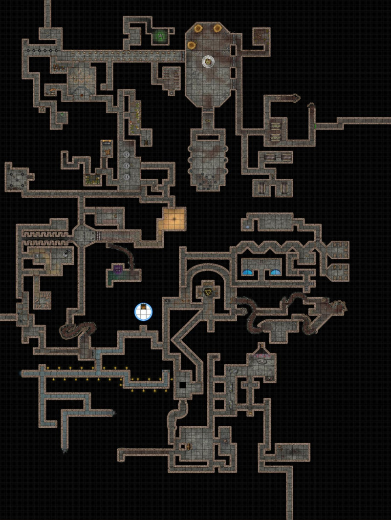 I created a map for level 1, the Dungeon Level of Waterdeep: Dungeons of the Mad Mage.