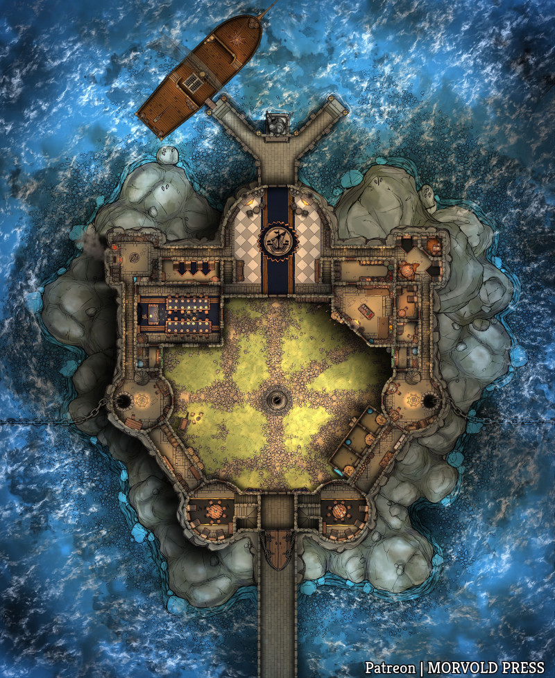 Seatower of Balduran | Floor 1 & 2 [90 x 110] [No AI]