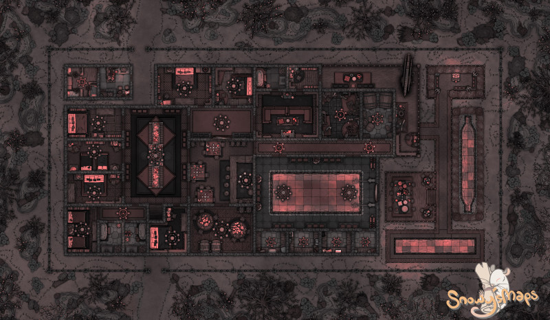 [67x39] Gothic Manor First Floor Blood