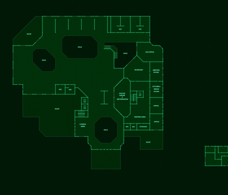 a day at the Cyberpunk-y Streets - Part 2: The Casino [70x62] [modern variant. Basement, Ground floor & Upper floor + Floorplan Handouts]