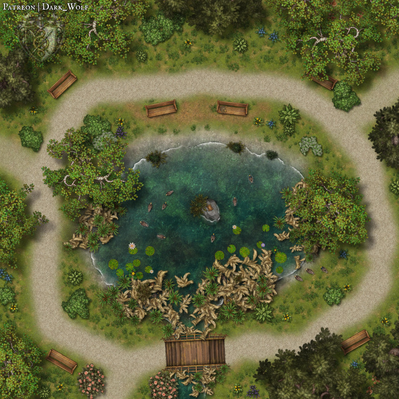 [OC] Tired of Dungeons? Time to Feed the Ducks! (Free Park Duck Pond 27x27)