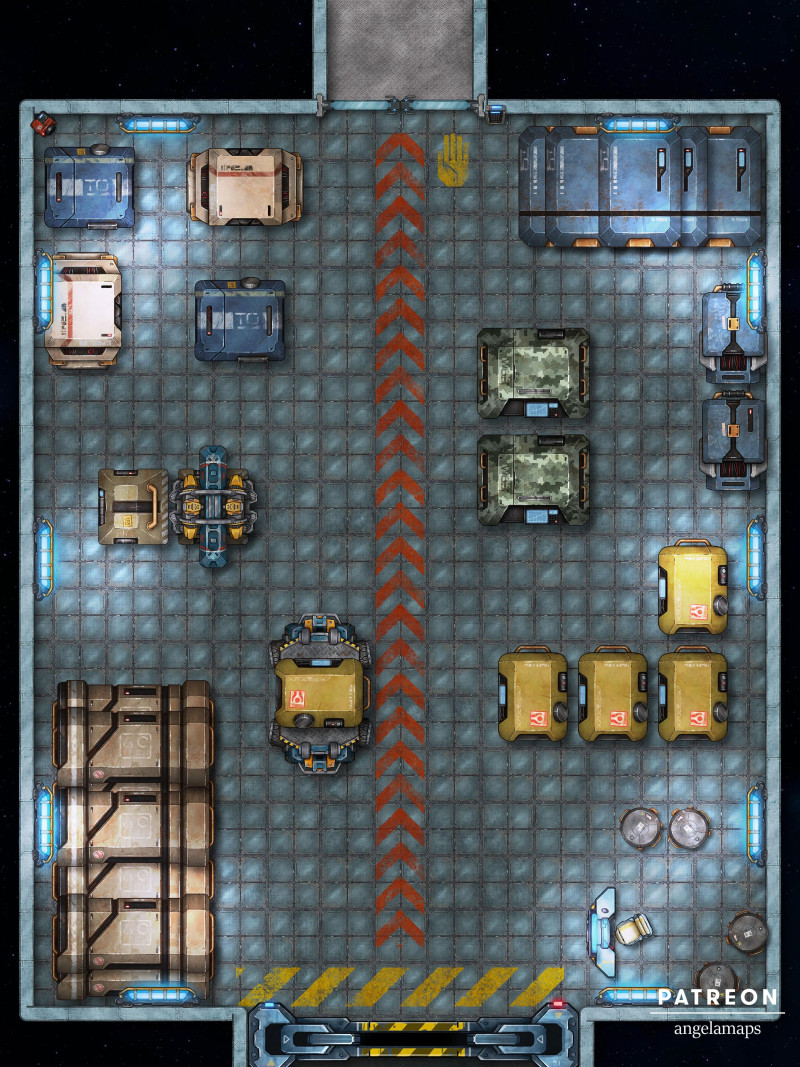 Cargo Deck [battlemap] from Angela Maps - 3 versions! [art]