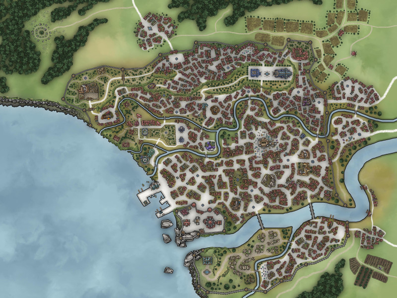 City map - How many people would live here ?
