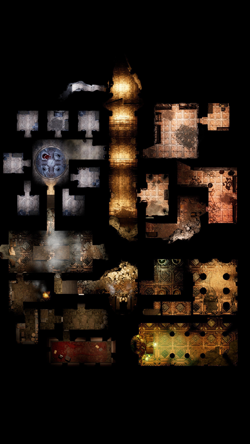 Phandelver and Below: The Shattered Obelisk - Talhundereth static and animated battlemap